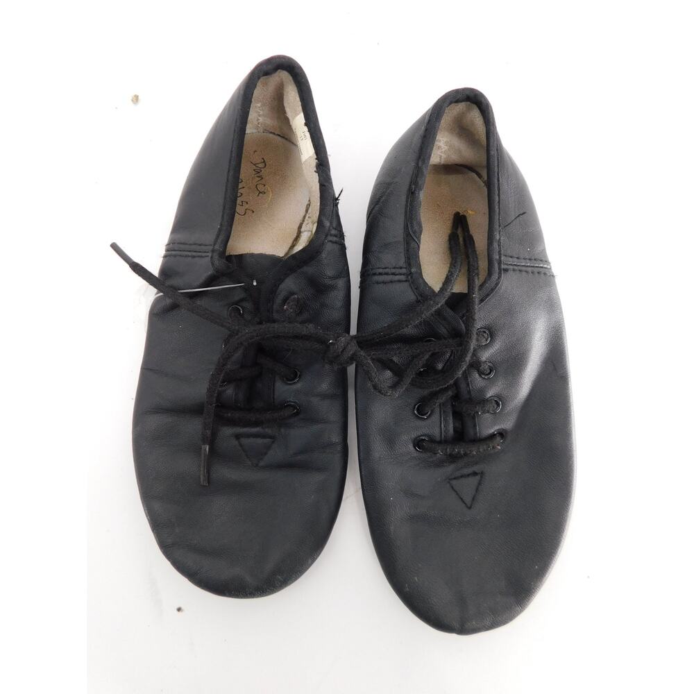 Dance Jazz Shoes Dance Class Little Kid 13M  Leather Lace Up Split Sole